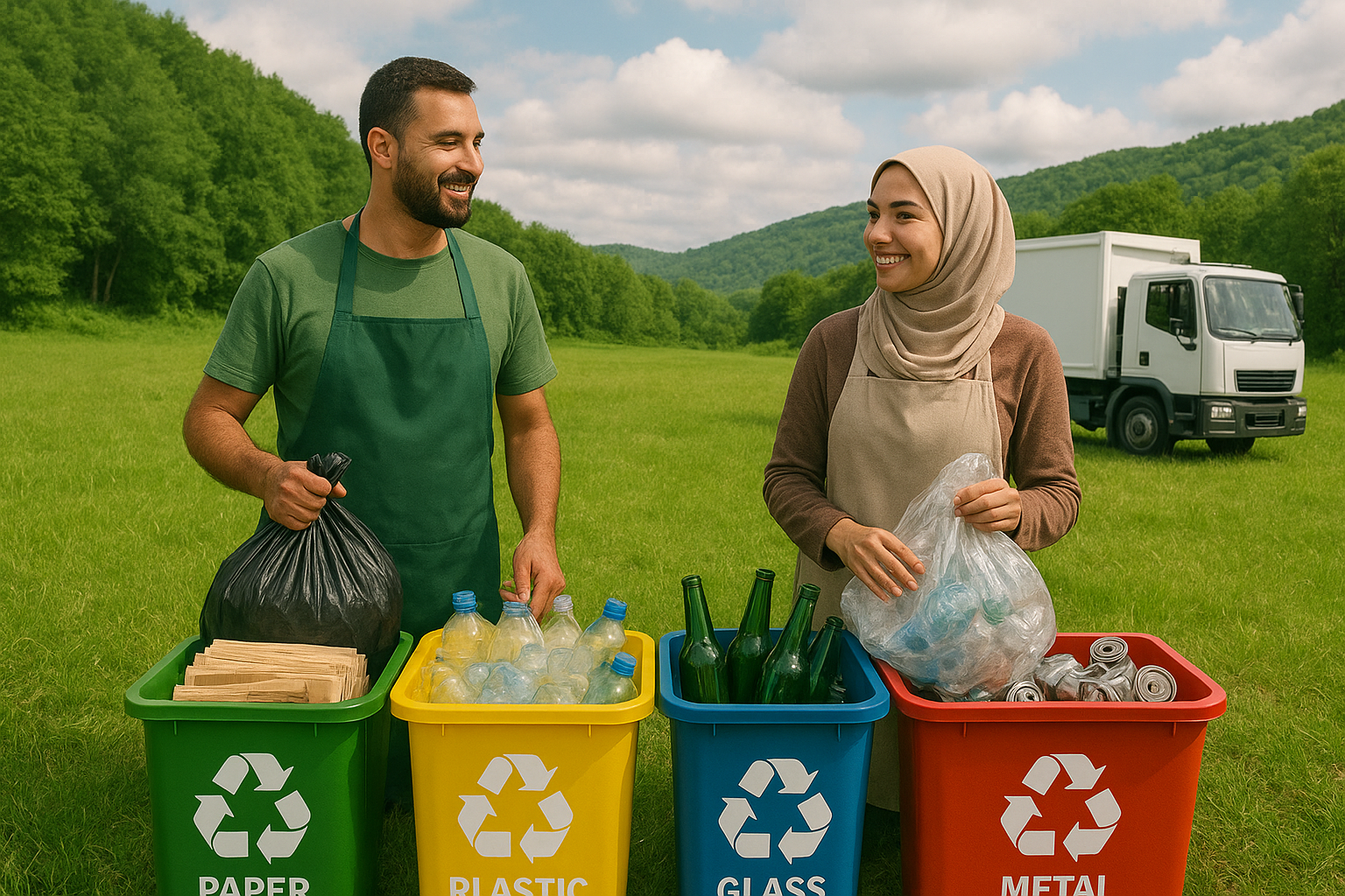 آموزش دسته‌بندی صحیح زباله‌های خشک برای فروش و درآمدزایی